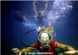 Children diving in 1980... by Sergiy Glushchenko 